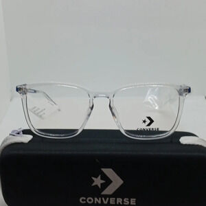 NWT MEN'S CONVERSE EYEGLASS FRAMES CV8000G CRYSTAL CLEAR
